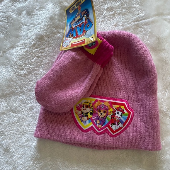 Nickelodeon Paw Patrol Hat Beanie and Gloves Set For Kids - Picture 1 of 2